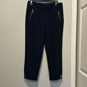 Navy White House Black Market Ankle pants